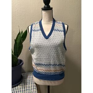 Vintage 90s Brittania Cotton Sweater Vest